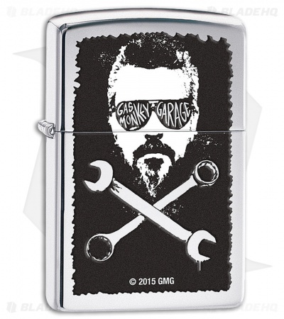 Zippo Lighter Polished Chrome Gas Monkey Shades 11391