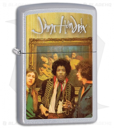 Zippo Lighter Satin Chrome Jimi Hendrix Experience 11574 - Blade HQ
