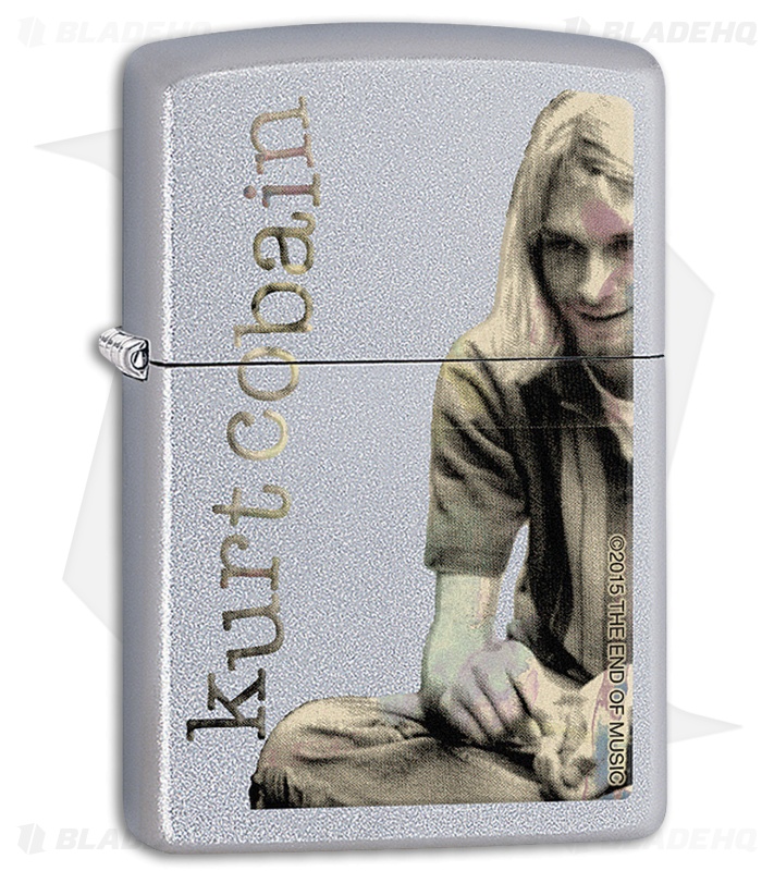 Zippo Lighter Chrome Kurt Cobain 11373 - Blade HQ
