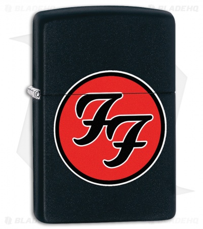 Zippo Lighter Foo Fighters Logo (Black Matte) 12353
