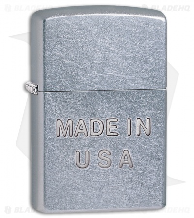 Zippo Lighter Street Chrome Made in USA 28491