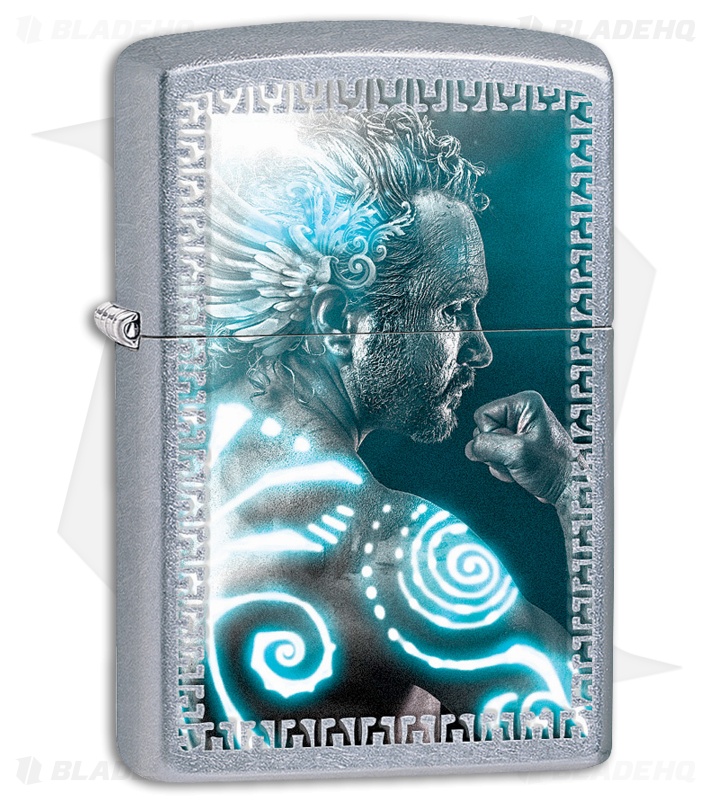 Zippo Lighter Street Chrome Mythical Man 28878 Blade HQ