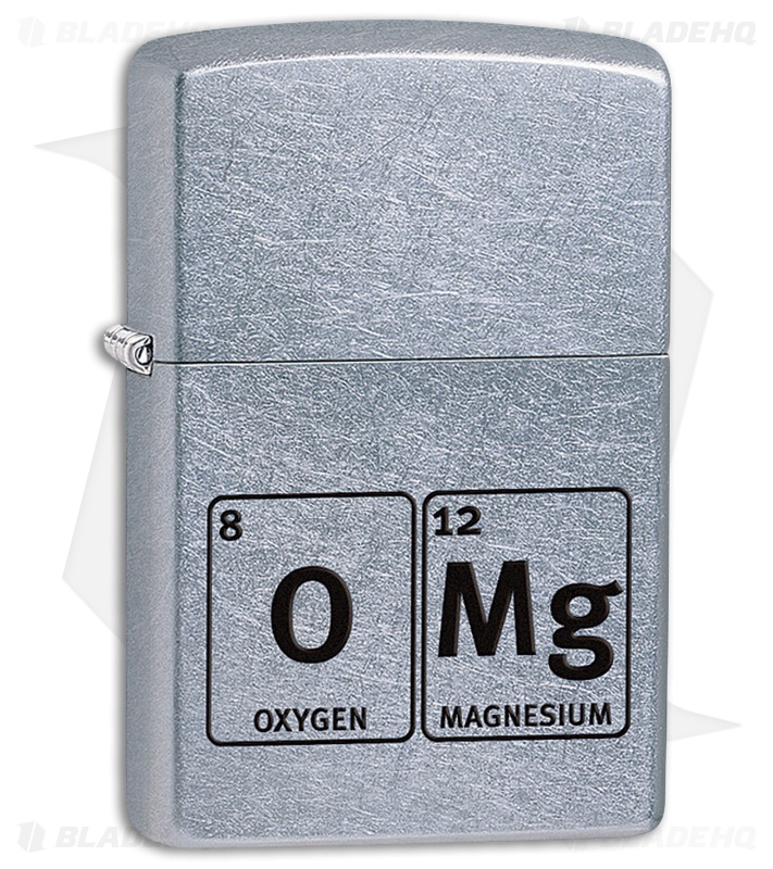 Zippo Lighter Brushed Chrome OMG Element 11409