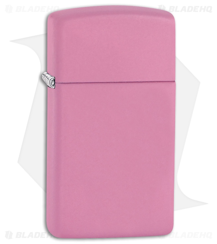 Zippo Lighter Pink Matte Slim 10405