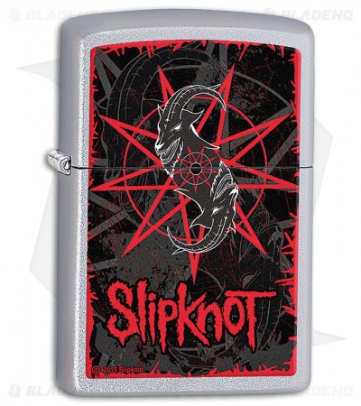 Zippo Lighter Satin Chrome Slipknot 28993