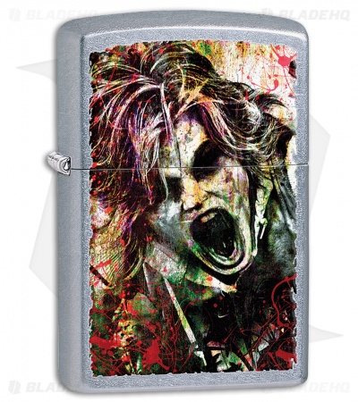 Zippo Lighter Street Chrome Zombie  28876