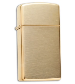 Zippo Classic Lighter Slim (High Polish Brass) 1654B