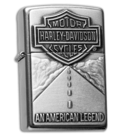 Zippo Classic Lighter Harley Davidson American Legend (Street Chrome) 20229