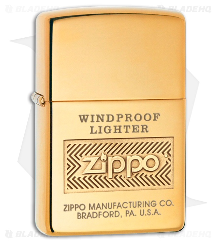 Zippo Lighter Windproof High Polish Brass 28145 Blade HQ