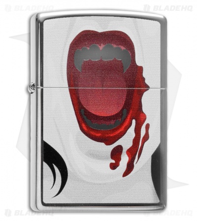 Zippo Classic Lighter Vampiress 2 (High Polish Chrome) 28654