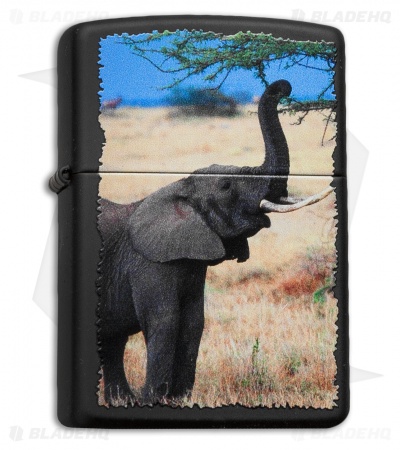 Zippo Classic Lighter Elephant (Black Matte) 28666