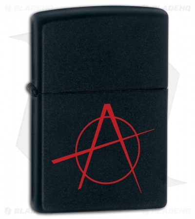 Anarchy Zippo Black Matte Lighter 20842