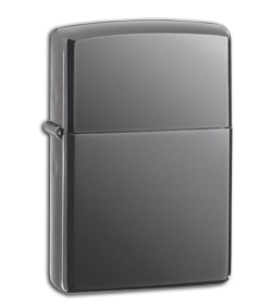 Zippo Black Ice Lighter w/ High Polish Dark Mirror 150