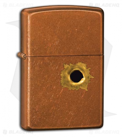 Zippo Classic Lighter Bullet Hole (Toffee) 24717