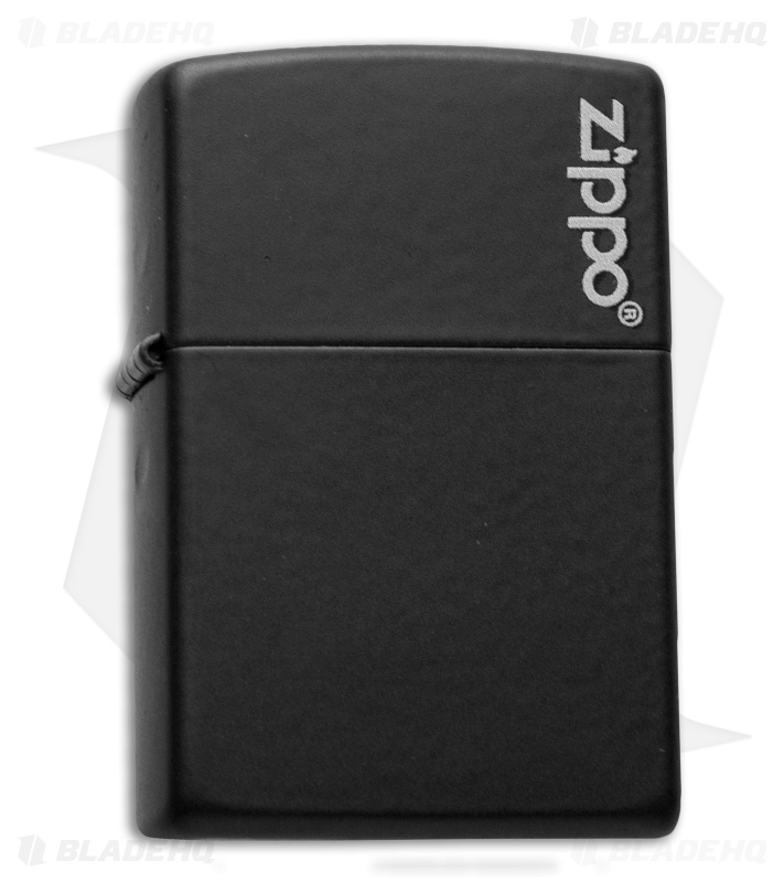 Zippo Classic Lighter Zippo Logo (Black Matte) 218ZL