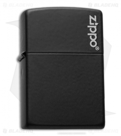 Zippo Classic Lighter Zippo Logo (Black Matte) 218ZL