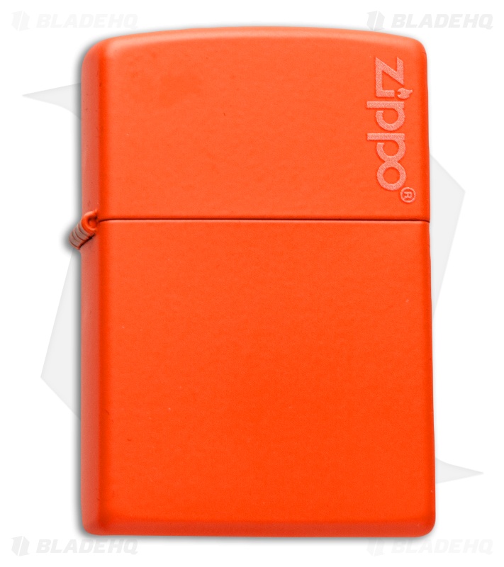 Zippo Classic Lighter Zippo Logo (Orange Matte) 231ZL