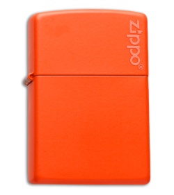 Zippo Classic Lighter Zippo Logo (Orange Matte) 231ZL