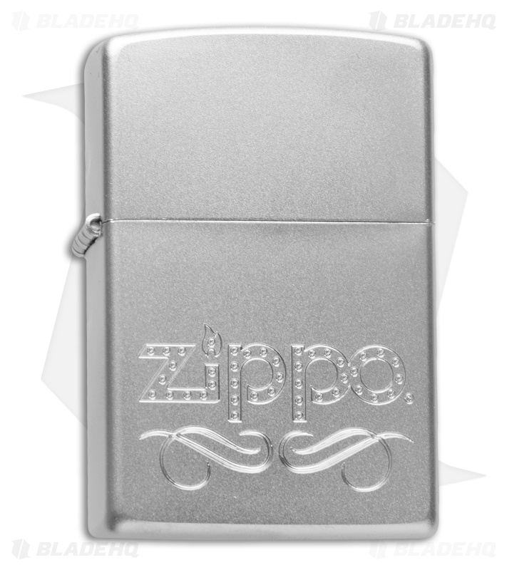 Zippo Classic Lighter Zippo Scroll (Satin Chrome) 24335