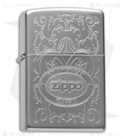 Zippo Classic Lighter Crown Stamp American Classic (High Polish Chrome) 24751