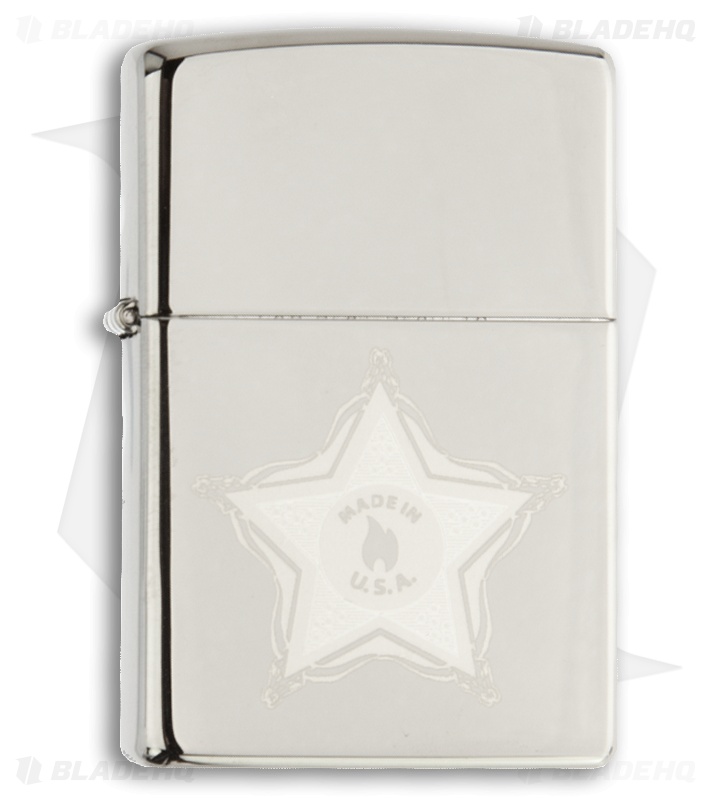 Zippo Classic Badge Black Ice Lighter 28360