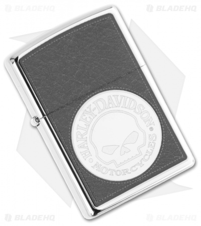 Zippo Harley-Davidson Skull Chrome Lighter 28484