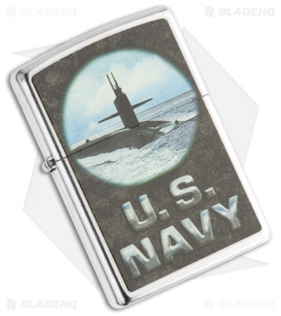 Zippo Chrome US Navy - Submarine Lighter 28579 - Blade HQ