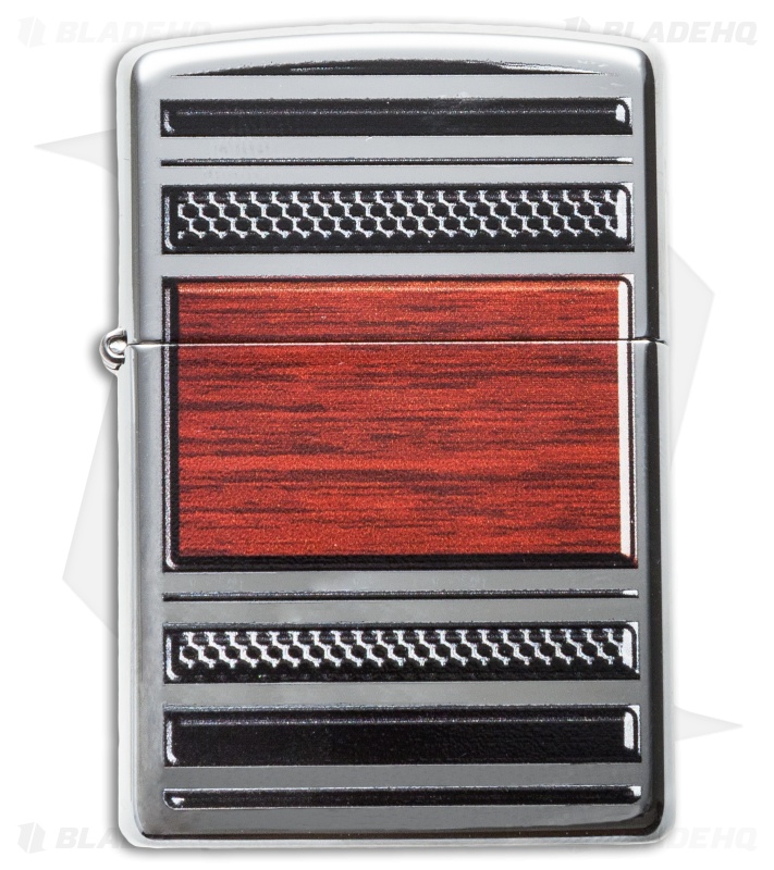 Zippo Pipe Lighter Steel & Wood Chrome 28676 - Blade HQ