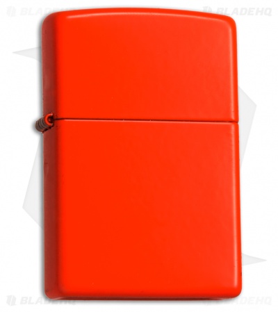 Zippo Classic Lighter Neon Orange (Matte) 28888