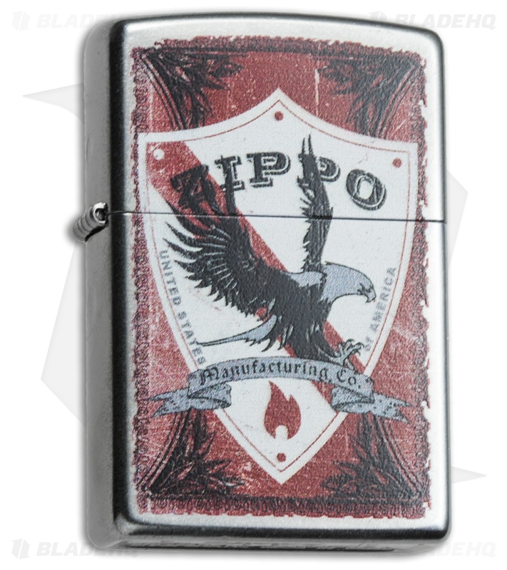 Zippo Classic Lighter Zippo Shield (Street Chrome) 28867