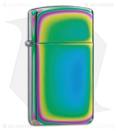 Zippo Lighter Slim Spectrum Rainbow Finish 20493