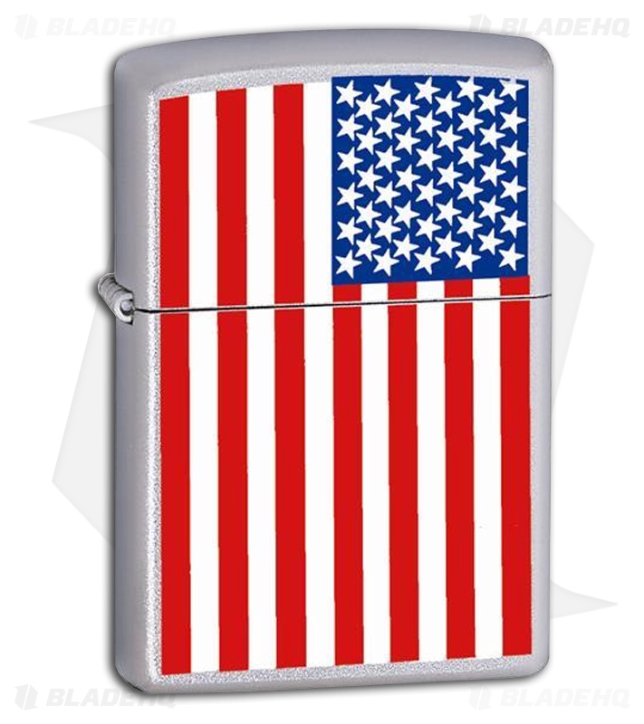 Zippo Lighter American US Flag 205 Blade HQ