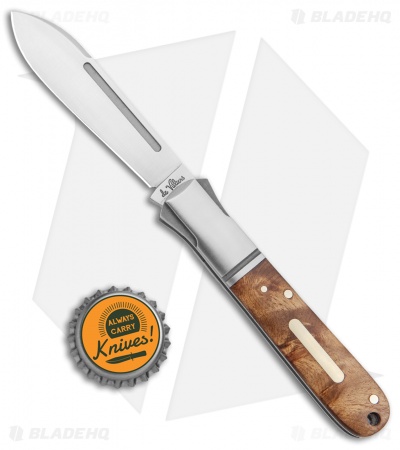 Andre de Villiers Barlow Classic Folding Knife Wood (3" Satin) AdV