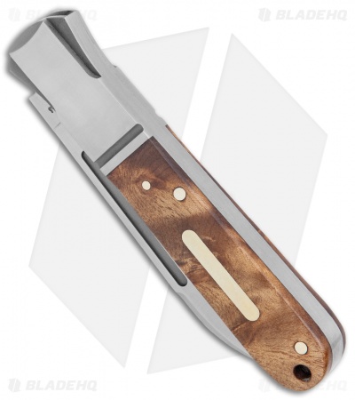 Andre de Villiers Barlow Classic Folding Knife Wood (3" Satin) AdV