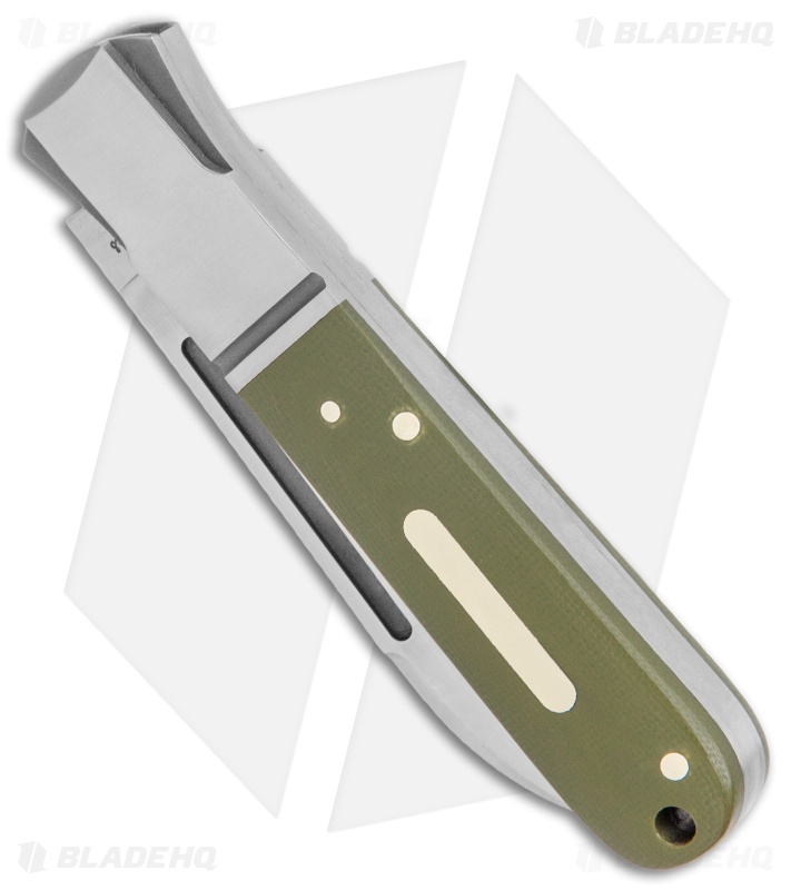 Andre de Villiers Barlow Classic Folding Knife Green G-10 (3" Satin) AdV