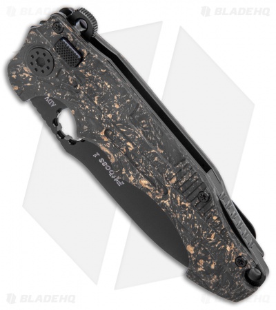 Andre de Villiers Mini Pitboss 1 Marble Carbon Fiber (3.75" Coppershred Black) 
