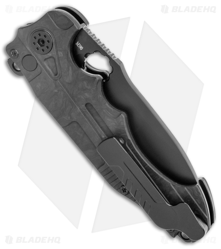 Andre de Villiers (AdV) Mini Pitboss 1 Marble Carbon Fiber (3.75" Black) 
