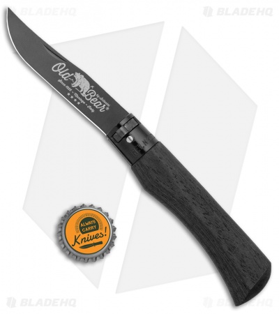 Antonini Old Bear Classical Total Black Large Knife Black Wood (3.4" Black)