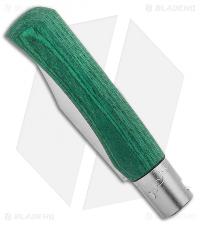 Antonini Old Bear Young Small Folding Knife Green Wood (2.75" Satin Plain)