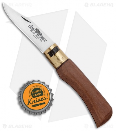 Antonini Old Bear Classical XS Folding Knife American Walnut Wood  (2.5" Satin)