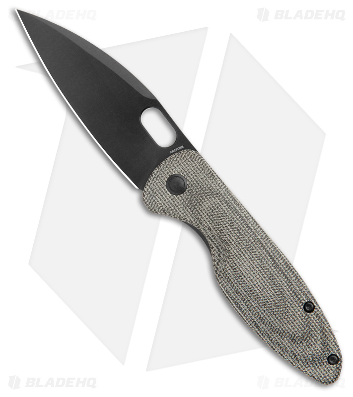 Arcform Sabre Liner Lock Knife Black Micarta w/ Ultem Backspacer (3.25" Black)