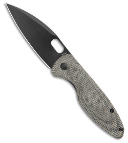 Arcform Sabre Liner Lock Knife Black Micarta w/ Ultem Backspacer (3.25" Black) 