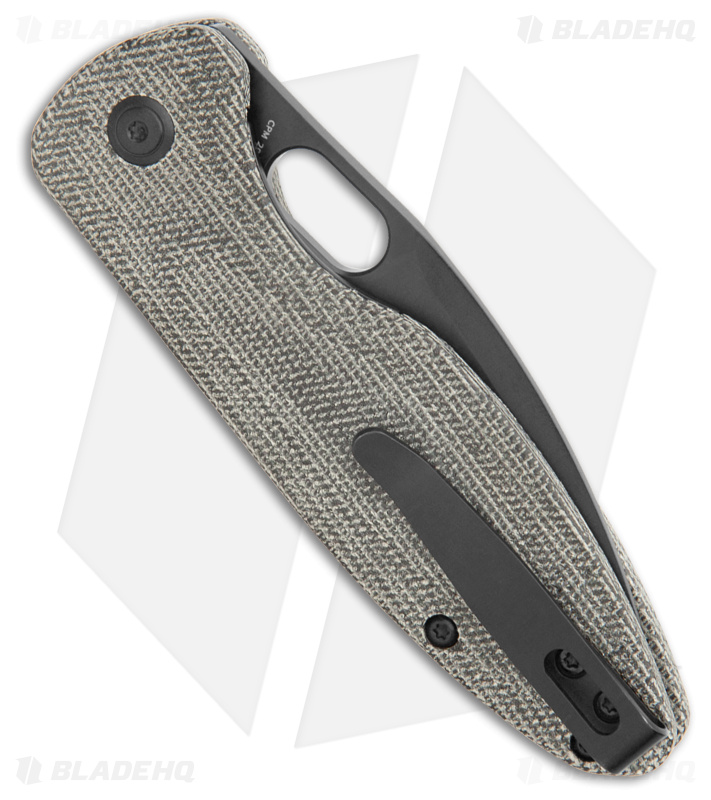 Arcform Sabre Liner Lock Knife Black Micarta w/ Ultem Backspacer (3.25" Black)