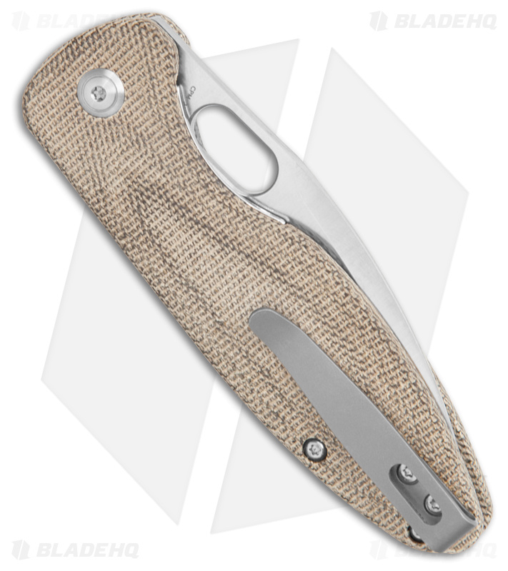 Arcform Sabre Liner Lock Knife Green Micarta w/ Ultem Backspacer (3.25" Satin) 