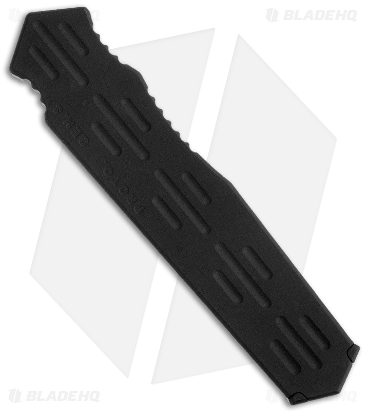 A.R.S. Gen III OTF Black Automatic Tanto Knife (3.5" Plain)