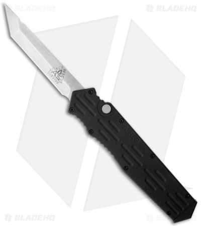 A.R.S. Gen III OTF Black Automatic Tanto Knife (3.5" Plain)