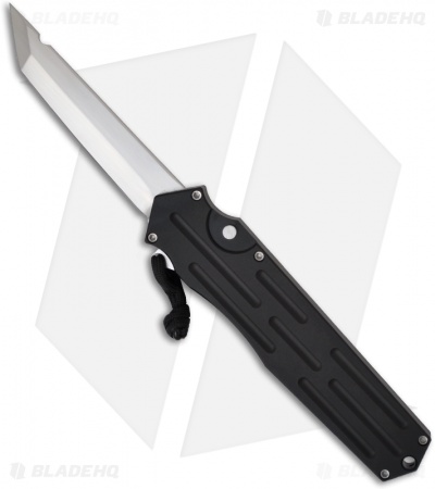 A.R.S. Kato OTF Knife Black Single Action Automatic Tanto (3.5" Satin Plain)