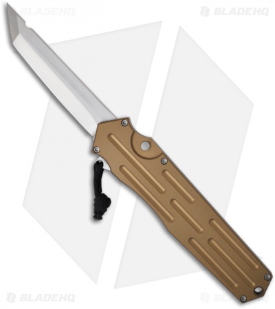 A.R.S. Kato OTF Knife Bronze Single Action Automatic Tanto (3.5" Satin Plain)