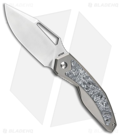 Artisan Fragarach Frame Lock Knife Ti/FatCarbon Dark Matter (3.7" Sand Polish)