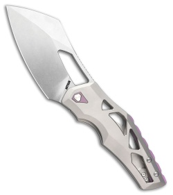 Artisan Cutlery Tortoise Frame Lock Knife Titanium/Purple Backspacer (3.7" SW)
